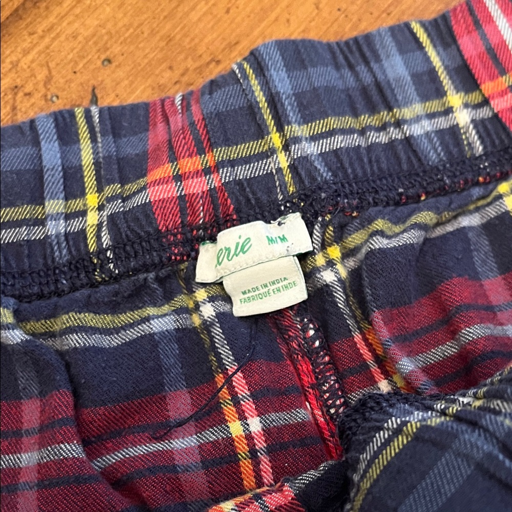 Aerie Plaid Lounge Pants in Red, Blue, and Yellow - Picture 2 of 7